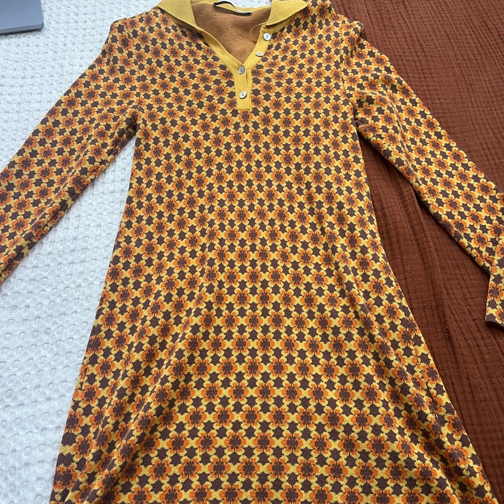 Vintage Floral Long Sleeve Dress